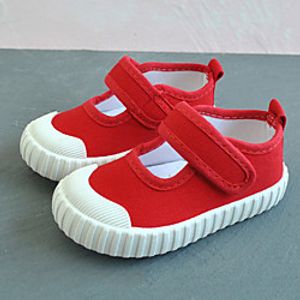 Babies' Sneakers Sports  Outdoors Flat Lightweight Canvas Fashion Sandals Toddler(9m-4ys) Little Kids(4-7ys) Daily Home Walking Shoes LeisureSports Red White Spring Summer / Comfort / First Walkers miniinthebox