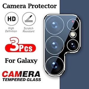 3PCS Camera Protector Glass For Samsung Galaxy S23 S22 S21 Ultra S23 S22 S21 Plus S21FE S20FE A14 A13 A23 A33 A53 A12 A22 A32 A52 A52s iPhone 14 13 12 11 Pro Max HD Lens Film Glas miniinthebox