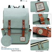 Vintage 16 inch Laptop Backpack Women Canvas Bags Men canvas Travel Leisure Backpacks Retro Casual Bag School Bags For Teenagers Lightinthebox - thumbnail