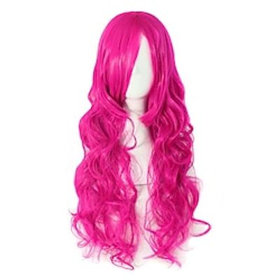 70 cm Long Pink Wave Cosplay Party Curly Wig Lightinthebox