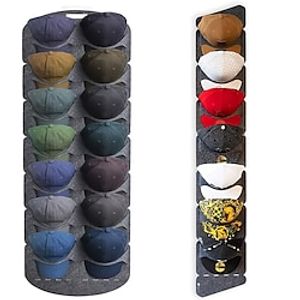 1PC 7/14 PocketsAvailable Hat Organizer For Baseball Caps Hat Storage Rack Hanging Over The Door Hat Storage Organizer miniinthebox