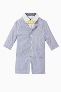 Cotton Seersucker Suit Set