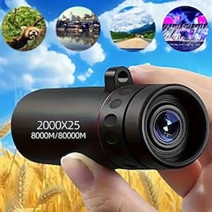 2000x25 10X HD Magnification Monocular 3.6 Inch High Power Telescope - Perfect Photo Gift Lightinthebox
