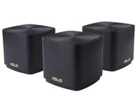 Asus XD4 AX1800 Wifi Mini Wireless Router Gigabit Ethernet Tri Band, 2.4 Ghz/5 Ghz, 2X Lan, 3 Unidades, Pack Of 3 - Black