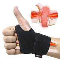 Wrist Brace for Carpal Tunnel, Comfortable and Adjustable Wrist Support Brace for Arthritis and Tendinitis, Wrist Compression Wrap for Pain Relief, Fit for Both Left Hand and Right Hand Lightinthebox