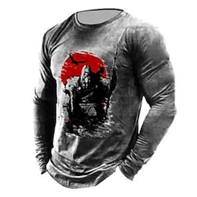 Graphic Old Man Viking Designer Casual Vintage Retro Men's 3D Print T shirt Tee Sports Outdoor Holiday Going out T shirt Dark Gray Long Sleeve Crew Neck Shirt Spring Fall Clothing Apparel S M L XL Lightinthebox Graphic Old Man Viking Designer Casual Vintage Retro Men's 3D Print T shirt Tee Sports Outdoor Holiday Going out T shirt Dark Gray Long Sleeve Crew Neck Shirt Spring Fall Clothing Apparel S M L XL Lightinthebox