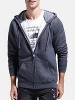 Fleece Zip Up Casual Hoodies