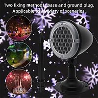 Projector Light Garden Lights Remote Controlled Laser Light Projector Waterproof Projector Christmas Party Outdoor WhitePurple miniinthebox - thumbnail