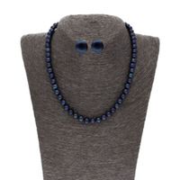 Sri Jagdamba Pearls Single Line 8-9MM Oval Pearl Set - JPJUN-20-164