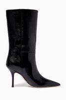 Mama 95 Boots in Crocodile Embossed Leather Mama 95 Boots in Crocodile Embossed Leather