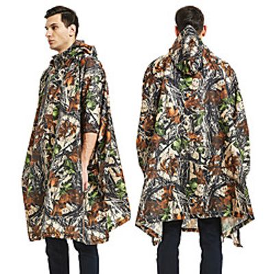 Women's Men's Rain Poncho Hiking Raincoat Waterproof Hiking Jacket Autumn  Fall Winter Spring Summer Outdoor Quick Dry Lightweight Breathable Sweat wicking Poncho Top Fishing Climbing Running Dead Lightinthebox