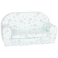 Delsit Sofa Bed - Unicorns - Mint (80cm) - thumbnail