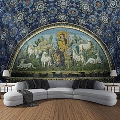 Byzantine Art Medieval Religious Art Hanging Tapestry Wall Art Large Tapestry Mural Decor Photograph Backdrop Blanket Curtain Home Bedroom Living Room Decoration Lightinthebox