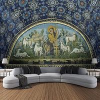 Byzantine Art Medieval Religious Art Hanging Tapestry Wall Art Large Tapestry Mural Decor Photograph Backdrop Blanket Curtain Home Bedroom Living Room Decoration Lightinthebox - thumbnail