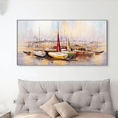 Large Hand Painted Wall Art Sail boat Party Oil Painting Handmade Seascape Texture Painting Art Colorful Boat picture Wall Art Home Decoration Decor Rolled Canvas No Frame Unstretched Lightinthebox Large Hand Painted Wall Art Sail boat Party Oil Painting Handmade Seascape Texture Painting Art Colorful Boat picture Wall Art Home Decoration Decor Rolled Canvas No Frame Unstretched Lightinthebox