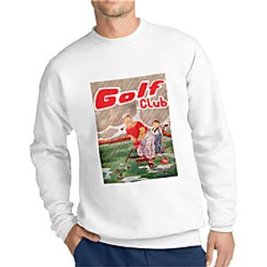 Men's Unisex Sweatshirt Graphic Prints Golf Print Sports  Outdoor Casual Daily Hot Stamping Basic Designer Hoodies Sweatshirts  White Black miniinthebox
