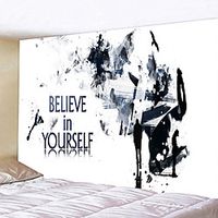 Believe Wall Tapestry Art Decor Blanket Curtain Hanging Home Bedroom Living Room Decoration Lightinthebox - thumbnail