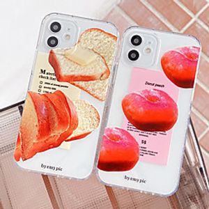 Phone Case For Apple Back Cover iPhone 12 Pro Max 11 SE 2020 X XR XS Max 8 7 Shockproof Dustproof Food Graphic TPU miniinthebox