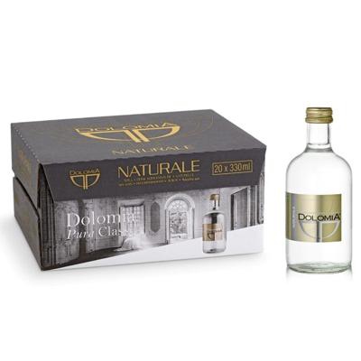 Dolomia Mineral Sparkling Water Glass Bottles 330Ml (Pack of 20)