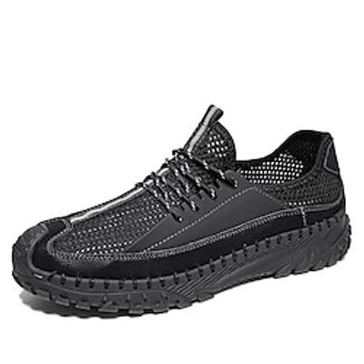 Men's Sandals Retro Plus Size Vintage Casual Outdoor Daily Walking Shoes Mesh Breathable Booties  Ankle Boots Black Brown Khaki Summer Spring Lightinthebox
