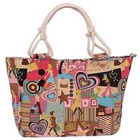 Women's Canvas Tote Bag Canvas Outdoor Daily Office  Career Floral Print Fashion girl upgrade version Sunflower upgrade Khaki Bar Upgrade miniinthebox - thumbnail