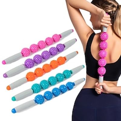 Fascia Muscle Roller - Cellulite Massager - Fascia Roller for Cellulite and Sore Muscles - Neck Leg Back Body Roller Deep Tissue Massage Stick Tools - 5 Balls Size Version Lightinthebox