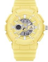 Astro Kids J9302 Movement Watch, Analog-Digital Display and Polyurethane Strap, Yellow - A23818-PPYY