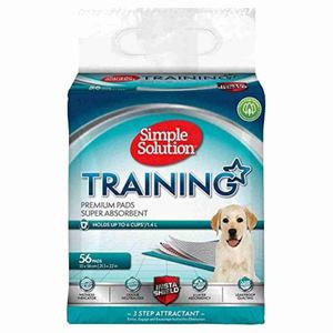 Simple Solution Premium Dog And Puppy Training Pads, Pack Of 56