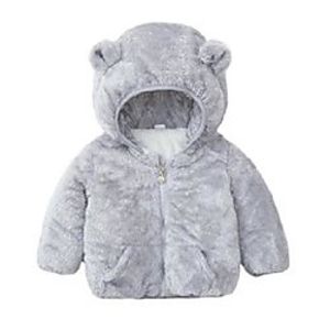 jackets boys girls hooded coats 2021 winter lamb wool jacket coat children fashion short clothes baby thick warm outerwear unisex Lightinthebox