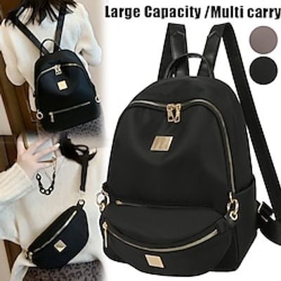 Women's Backpack School Bag Bookbag Detachable Waist Pack And Shoulder Bag Multiple Carrying Methods Mini Backpack Commuter Backpack School Outdoor Daily Solid Color Oxford Cloth Large Capacity W miniinthebox