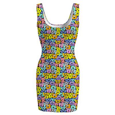 Women's Sports Dress Short Mini Dress Rainbow Sleeveless Animal Print Spring Summer Round Neck Casual 2021 S M L XL XXL 3XL Lightinthebox