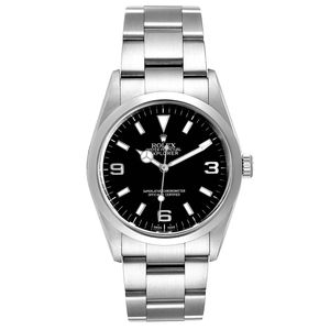Explorer I Black Dial Stainless Steel Mens Watch 114270