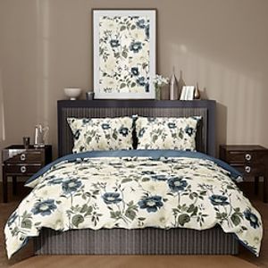 Floral Duvet Cover Bed Set of 2 Pieces 3 Pieces Lightweight Soft Short Plush Set Comforter Set Inspired by William Morris Lightinthebox