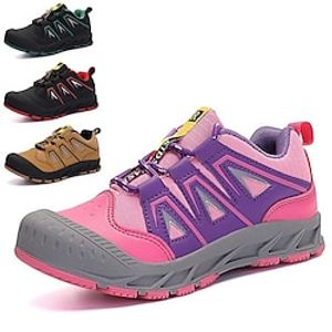 Boys Girls' Sneakers Daily Sports  Outdoors Casual Synthetics Breathability Big Kids(7years ) Daily Outdoor Exercise Camping  Hiking  Caving Hiking Shoes Black Red Pink Dark Green Winter Fall Lightinthebox