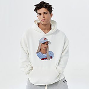 Unisex Hoodie Cartoon Print Casual Casual Hoodies Sweatshirts  Blue Yellow Khaki Lightinthebox