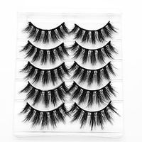 Eyelash Extensions 10 pcs Waterproof Professional Level Women Volumized Extra Long Cosplay Fiber Wedding Party Halloween Full Strip Lashes Thick The End Is Longer - Makeup Daily Makeup Halloween Lightinthebox - thumbnail