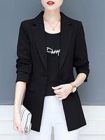 Slim fit long Blazer - thumbnail