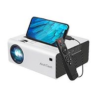 ArchTech Y6 1080P Projector LED Portable Projector 3300 Lumens WIFI Sync Display LCD Home Theater Movie Beamer Proyector for Home Office Lightinthebox - thumbnail