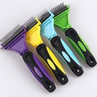 Pet Products Cleaning And Beauty Double-sided Knot Comb 2312 Hair Removal Rake Comb Hair Removal Comb Cat And Dog Comb Tool Lightinthebox - thumbnail