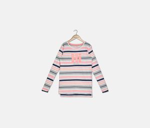 Girls Stripe Dress  Pink/White Combo