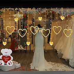 LED String Light Love Curtain Confession Proposal Valentine's day Wedding Party Decoration Mr and Mrs Love Weeding Decor, Christmas Restaurant Hotel Window Decor String Lights Lightinthebox