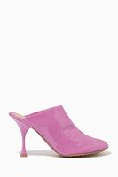 Dot Sock Mules in Patent Leather Dot Sock Mules in Patent Leather