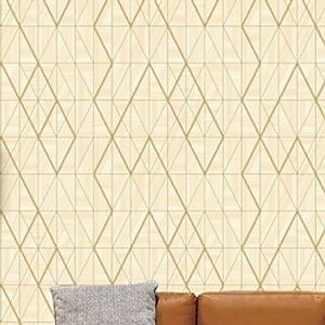 1Roll Non self-adhesive wallpaper Modern minimalist 3D stripe living room background wall Hotel restaurant store home wall decoration PVC waterproof wallpaper 950cmx53cm/374x20.87inch miniinthebox