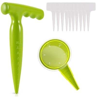 Fluorescent Green Planter 5-gear Adjustable Garden Tool Suit Gardening Plastic Hole Punch Garden Supplies miniinthebox