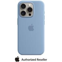 Apple iPhone 15 Pro Silicone Case with Mag Safe | Winter Blue