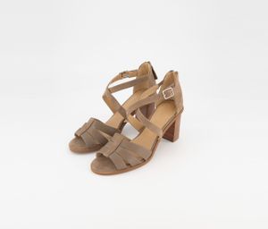 Womens Felicity Heel Sandals  Tan