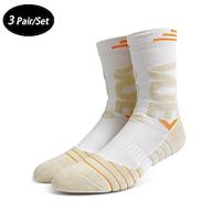 Men's 3 Pack Multi Packs Socks Crew Socks Black White Color Color Block Sports Outdoor Daily Vacation Basic Medium Spring Fall Fashion Casual Lightinthebox