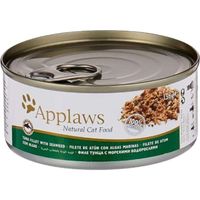 Applaws Cat Tuna with Seaweed Tin 10X156G Pack Of 10 (UAE Delivery Only)