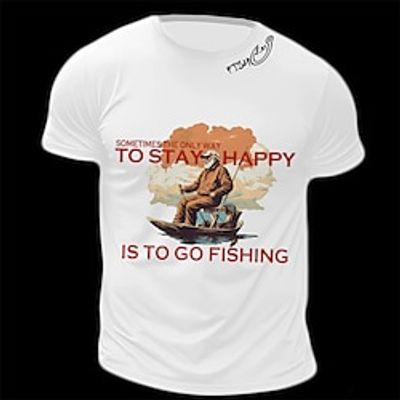 Letter Old Man White Army Green Gray T shirt Tee Men's Graphic Cotton Blend Shirt Sports Classic Shirt Short Sleeve Comfortable Tee Sports Outdoor Holiday Summer Fashion Designer Clothing S M L XL Lightinthebox