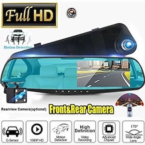 4.2 Inch Large Screen Rearview Mirror Dash Cam Dual Lens HD 1080P Night Market HD Dash Cam For All Models Lightinthebox